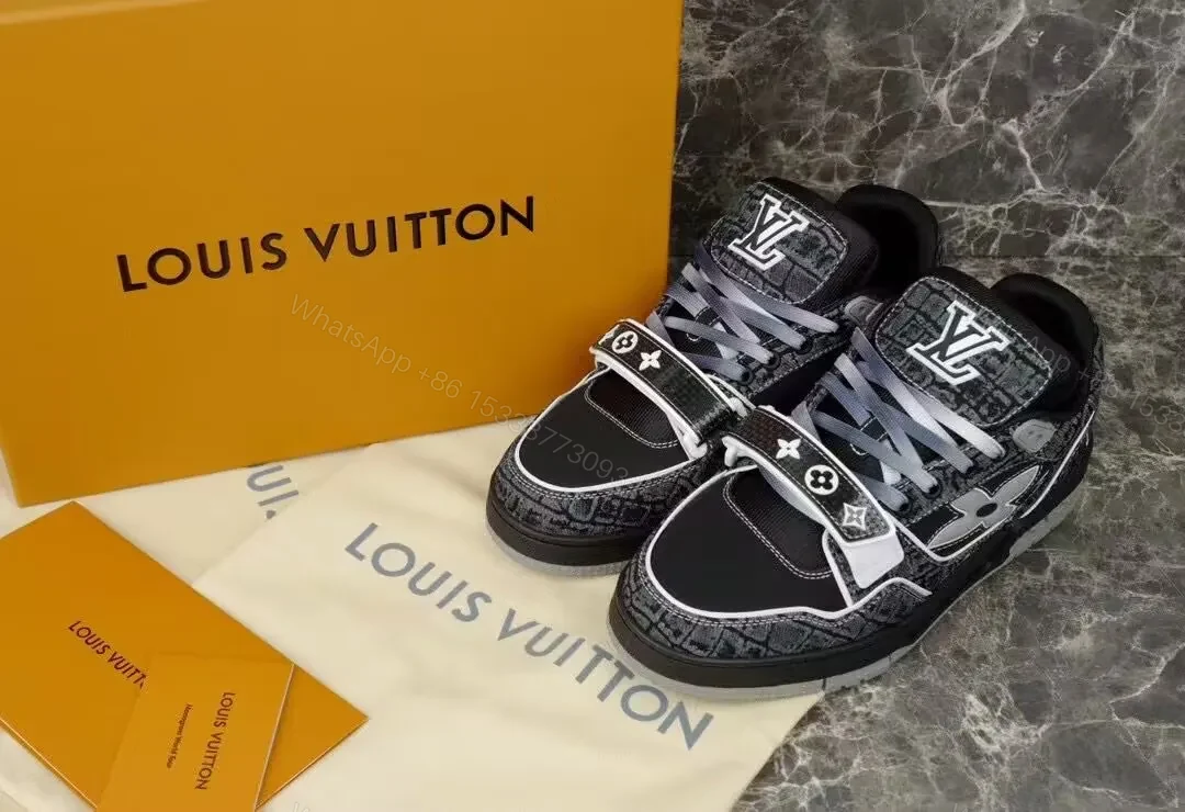 Bold Mono LV Pattern Sneakers: Street-Ready Luxury — view 1