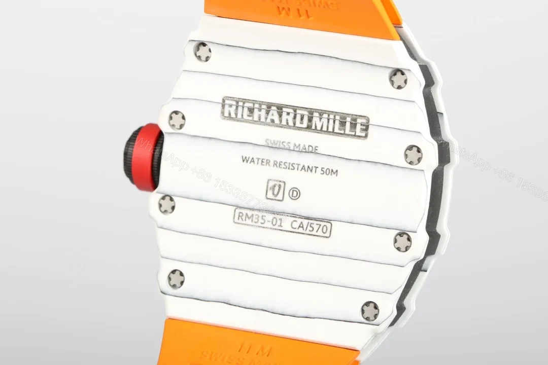 View 8 of Richard Mille RM35-01 NTPT Carbon Fiber RMUL3 White Gemstone Suspension Watch RM35-01-NTPT-WGS