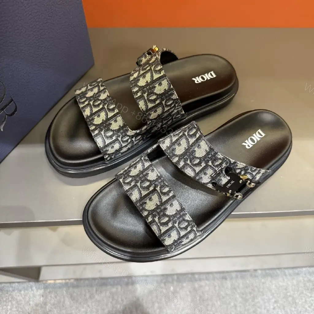 View 7 of Monochrome Monogram Slides: Sleek Signature Details