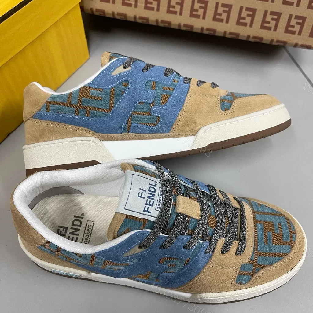 View 4 of Textured Suede & Mesh Sneaker: Modern Luxury Comfort