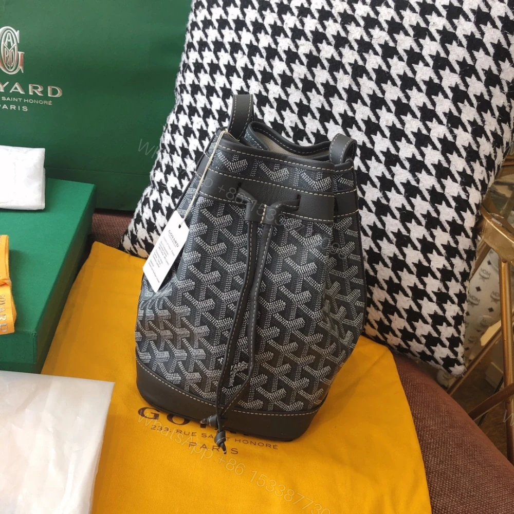 View 2 of 高仿Goyard*PEFLOT5抽繩水桶包灰色免檢版