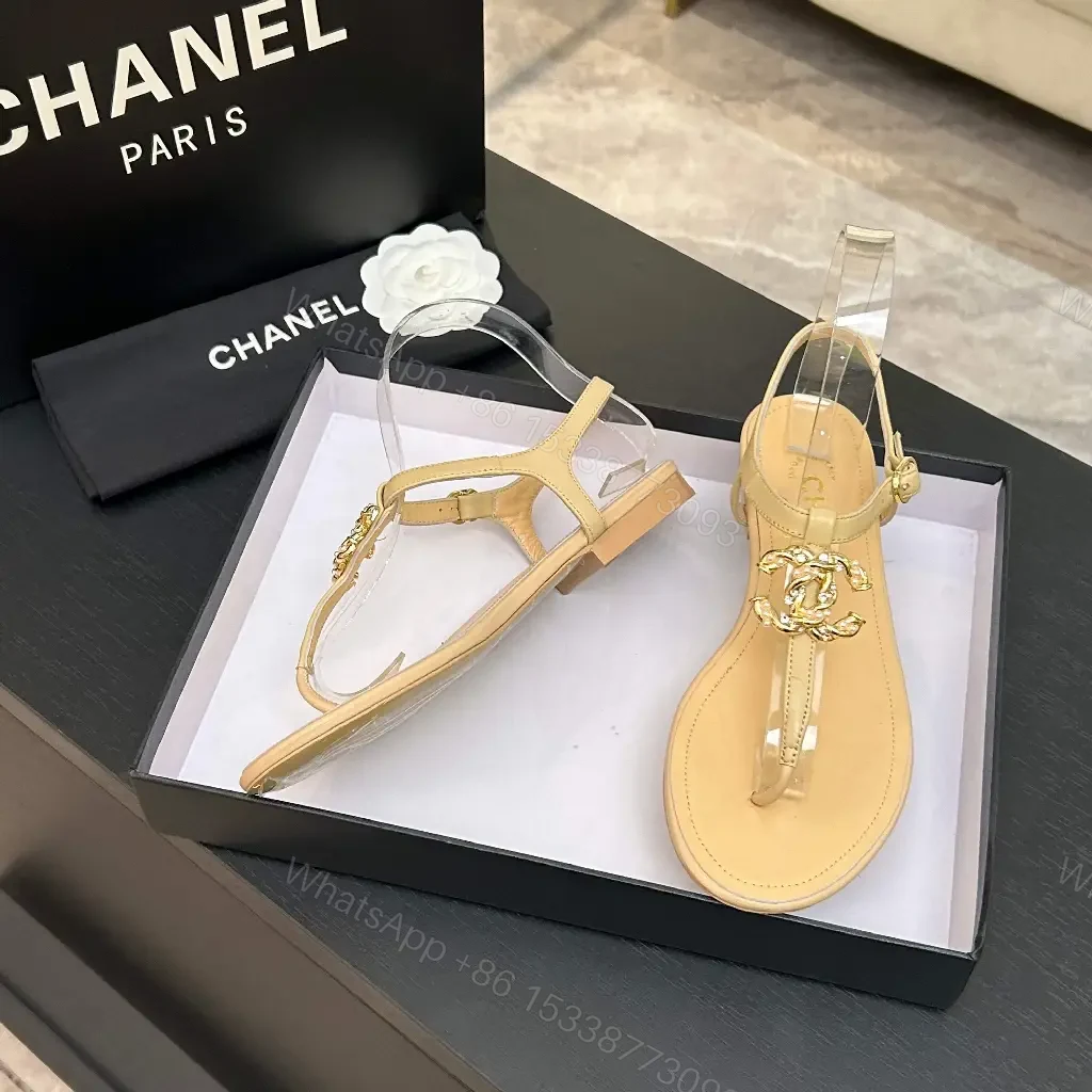 View 2 of Crystal-Embellished Sandals: Minimal Luxury, Transparent Strap Flip-flops