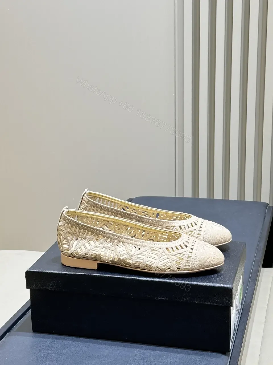 View 5 of Elegant Textured Slip-Ons: Subtle Luxe Detail Flat