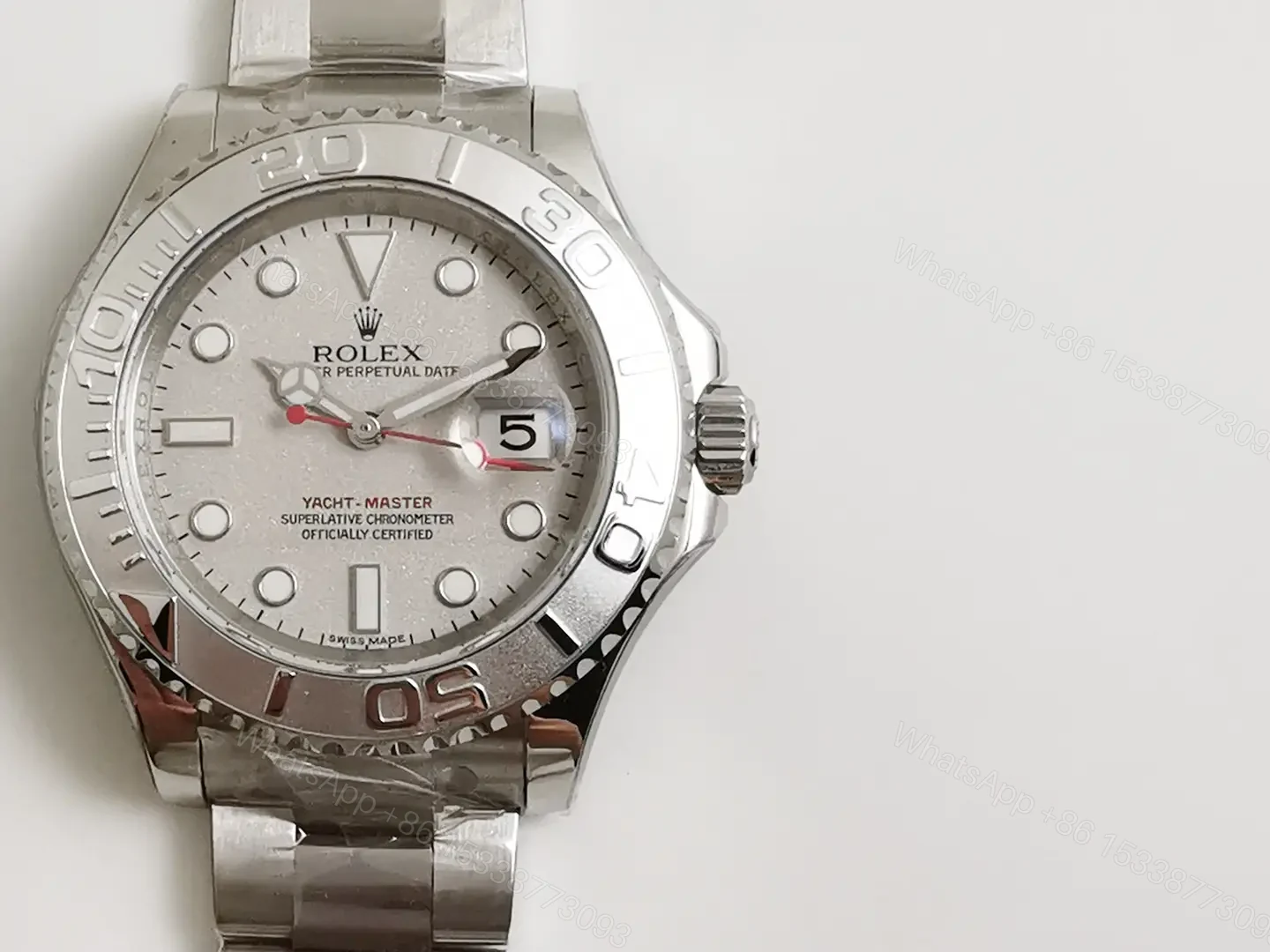 View 4 of Rolex Yacht-Master 40 Rolesium Platinum Dial 116622-0002