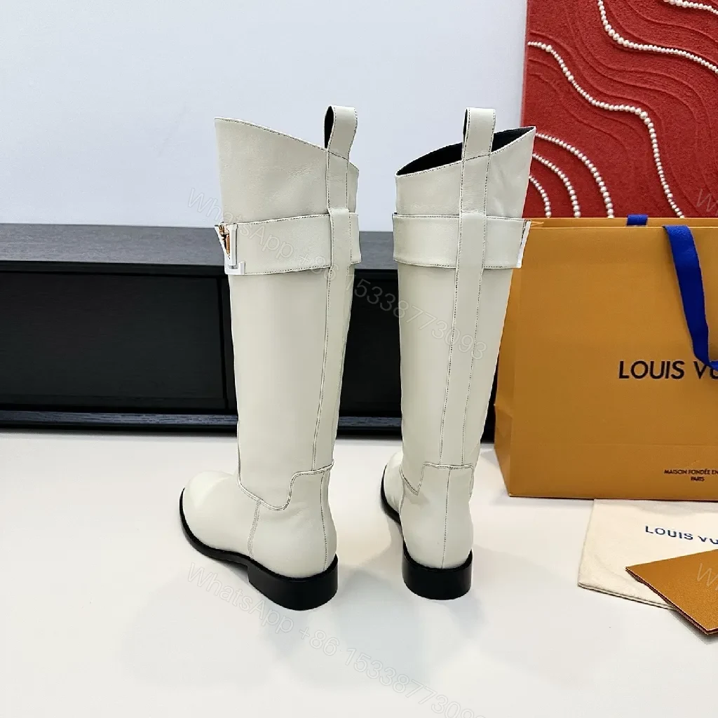 View 6 of Off-White Leather Boots: Minimalist Western Chic Comfort