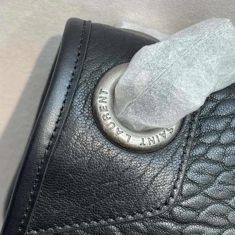 View 2 of Pebble Leather YSL-Inspired Shoulder Bag â€” Structured, Luxe