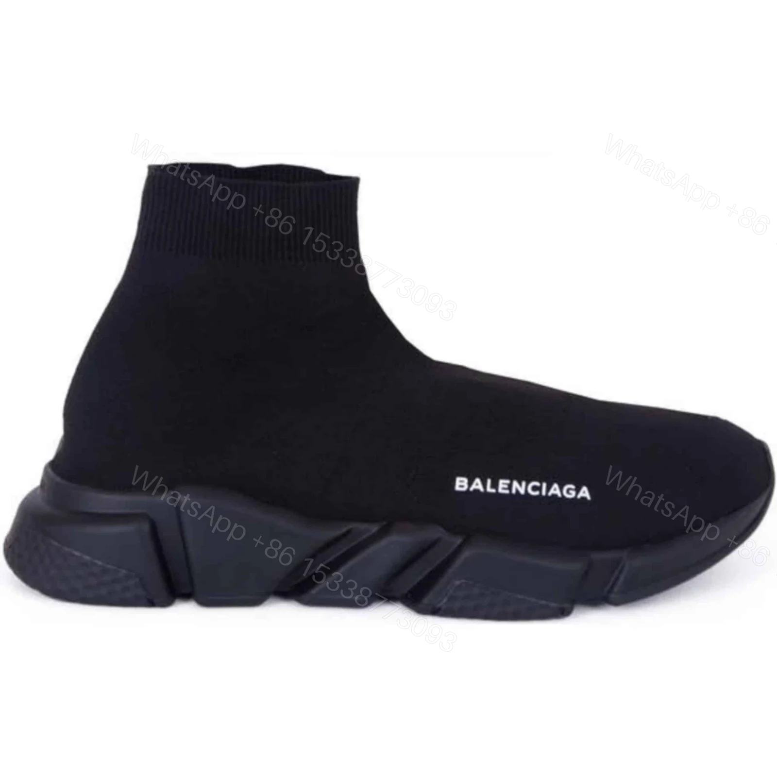 BALENCIAGA SPEED TRAINER TRIPLE BLACK – BB11 — view 1