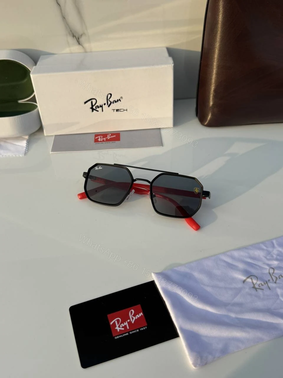 View 2 of First Copy RayBan 8820 Black Sunglasses