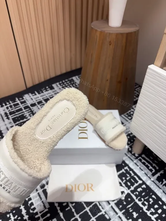 View 7 of Chic BouclÃ© Textured Sandals â€“ All-Day Comfort Slides