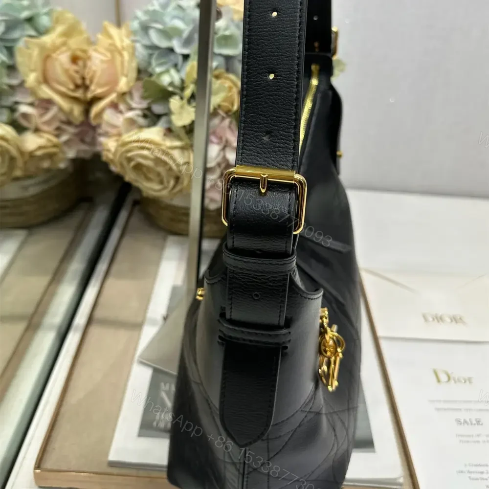 View 9 of 高仿Dior*Voyage系列M284M901小牛皮單肩包中號黑色免檢版