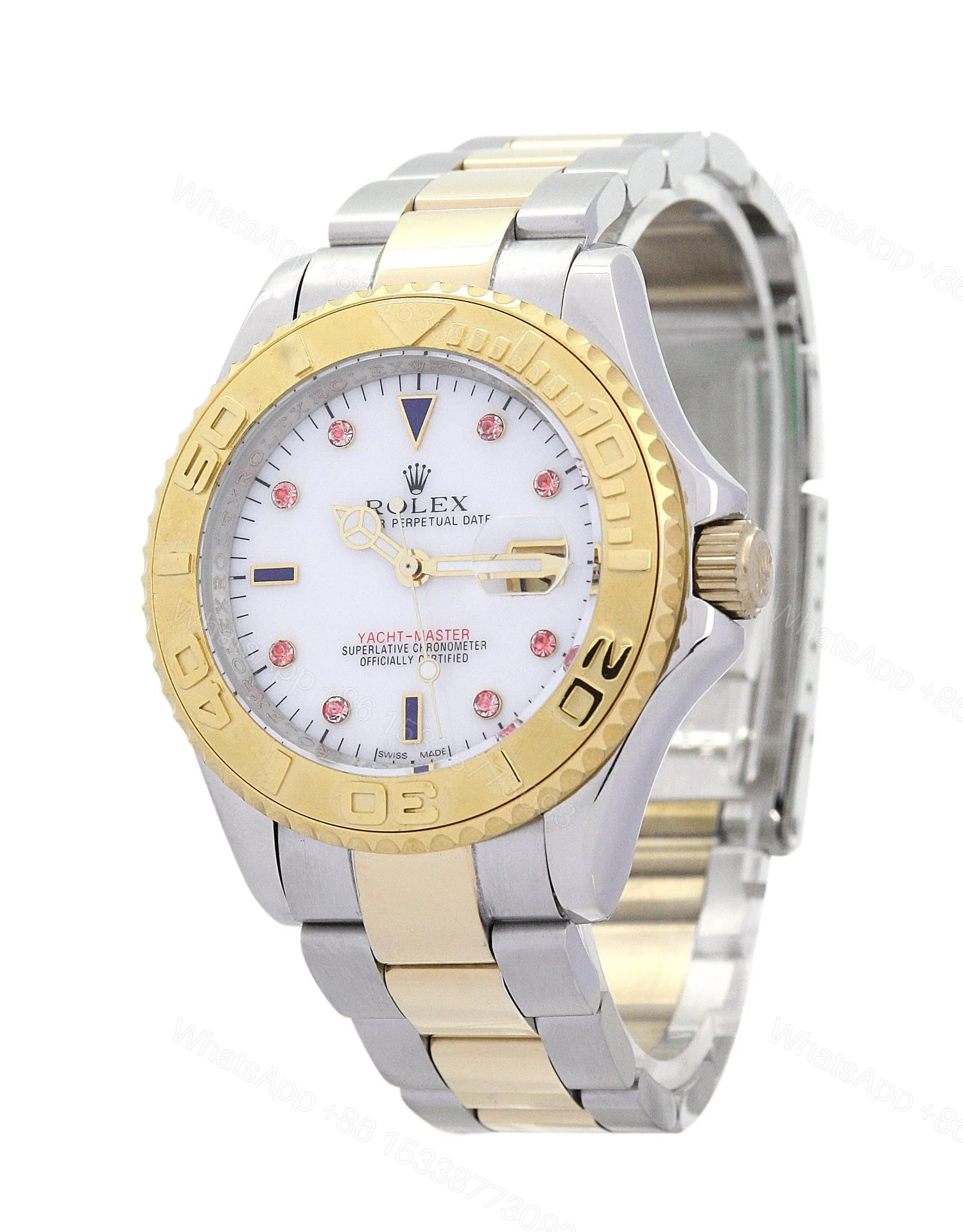 View 2 of Replica Rolex Yacht-Master White Dial 16623