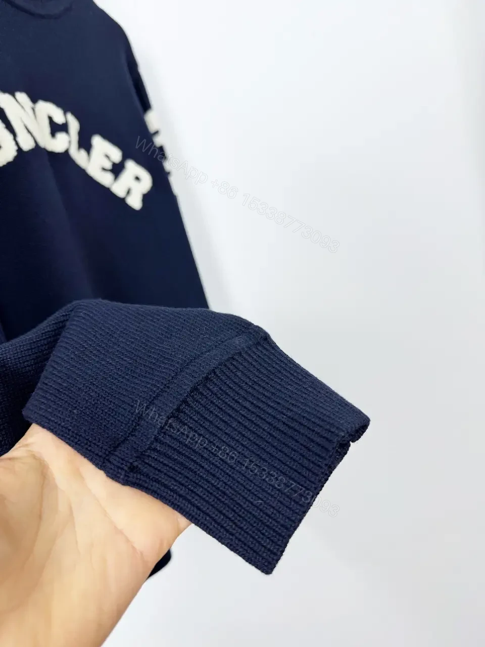 View 6 of Dark Navy Knit Pullover: Designer-Inspired Comfort & Style