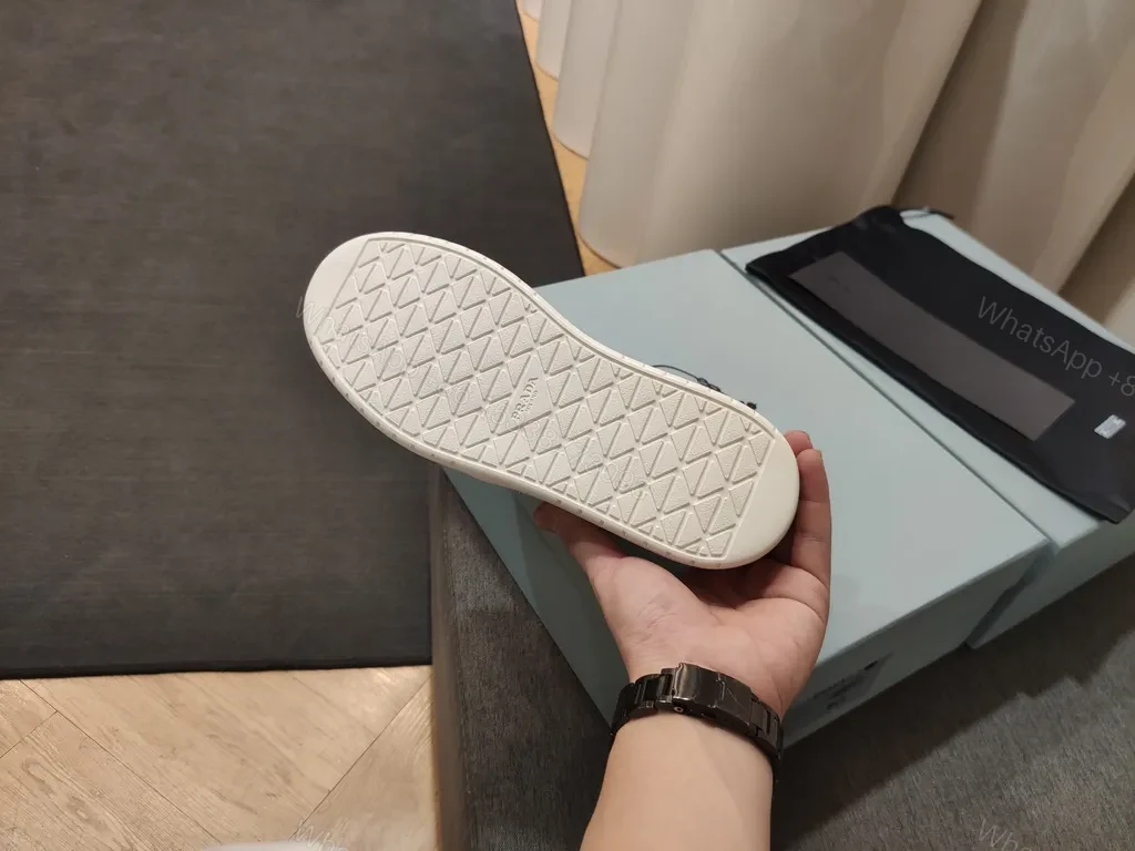 View 3 of Premium White Prada-Style Sneaker: Luxury Comfort for Everyday