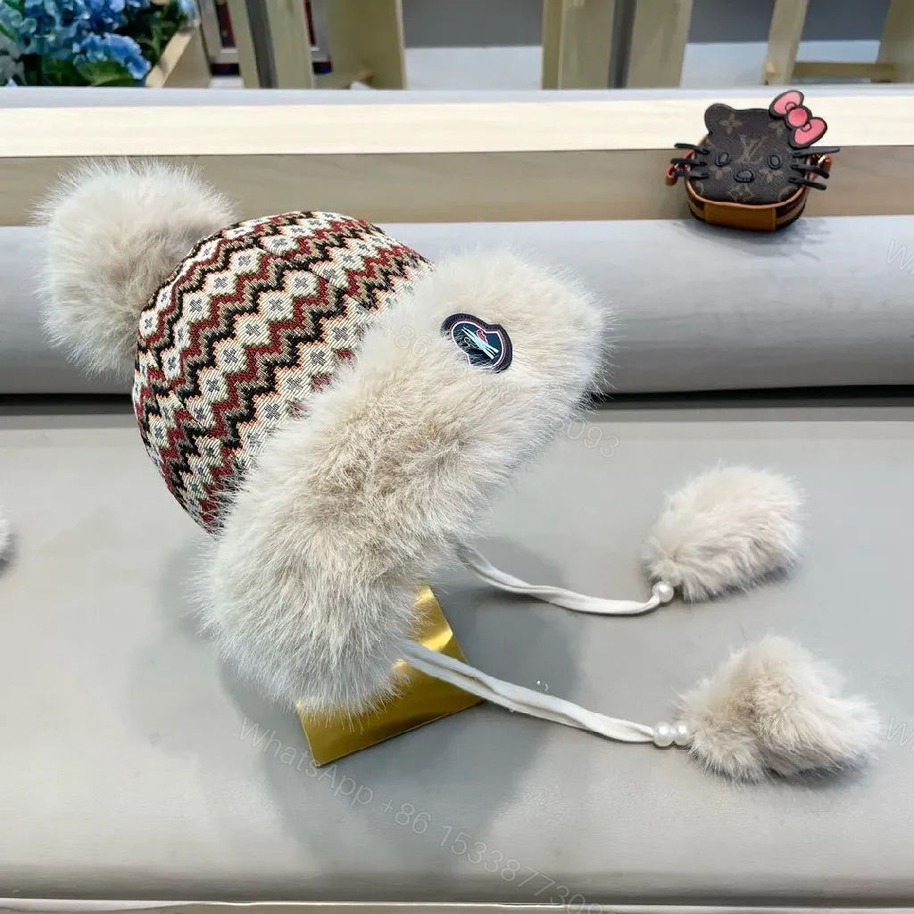 View 9 of Cozy Knit with Faux Fur Trim Winter Hat: Luxe Warmth