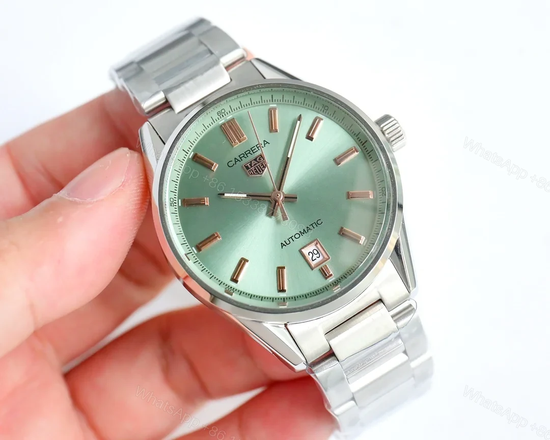 View 2 of TAG Heuer Carrera Date 36 Stainless Steel Green WBN2312.BA0001