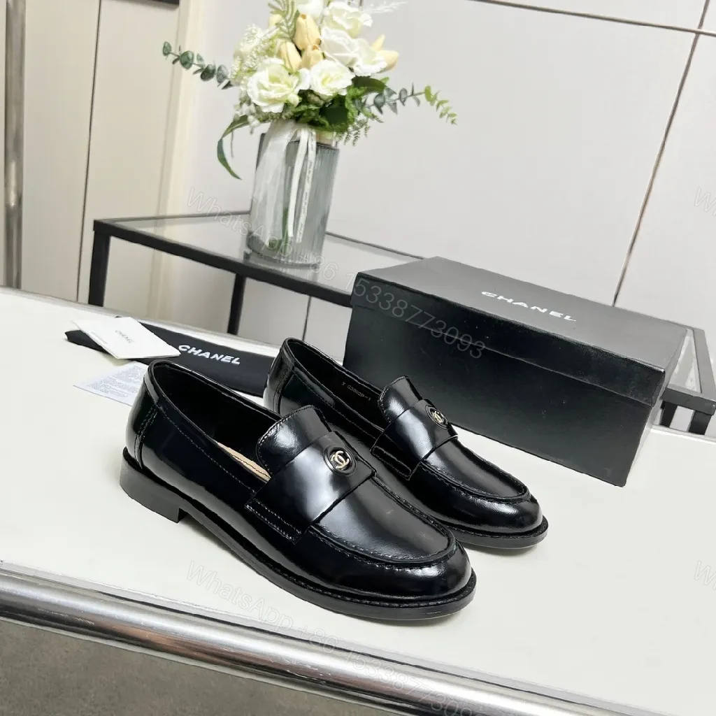 View 7 of Elegant Leather Loafers with Signature Hardware - All-Day Comfort