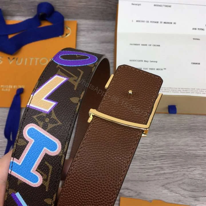 View 4 of LOUIS X NBA LV INITIALES 40MM REVERSIBLE BELT MONOGRAM CANVAS CALF LEATHER REVERSE – B75
