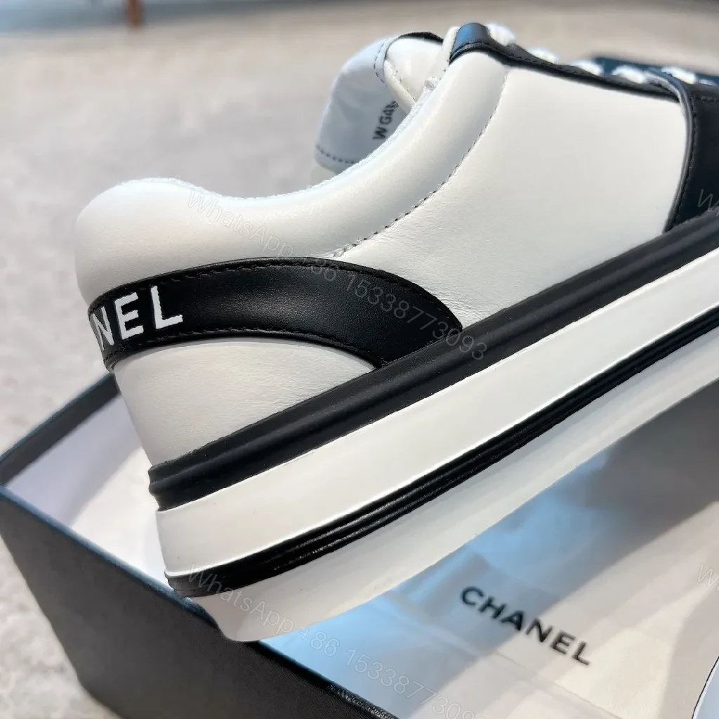 View 2 of Black Leather High-Top Sneakers | Luxe Contrast, All-Day Comfort