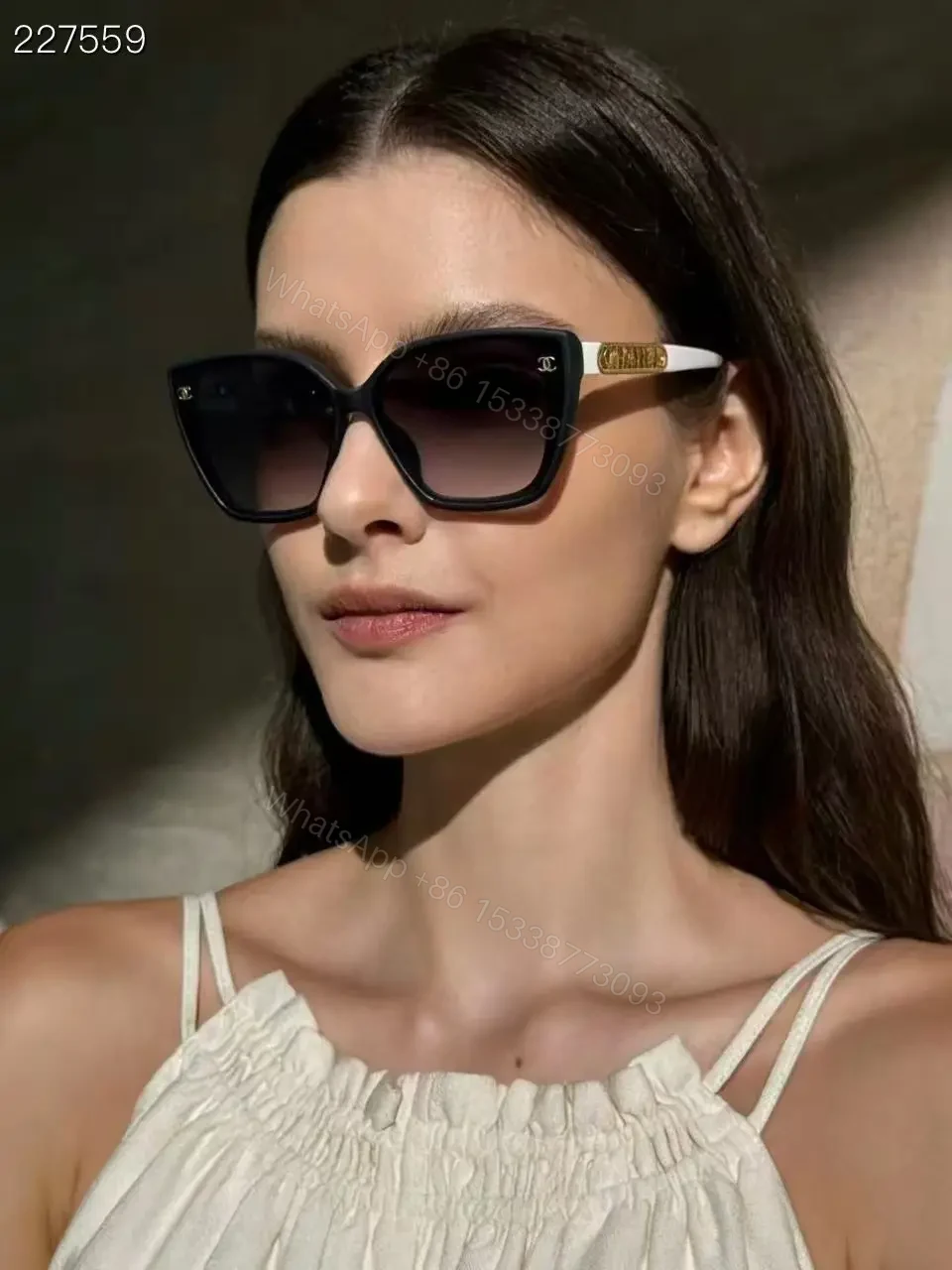 View 8 of Oversized Square Sunglasses with Gradient Lenses - Luxe Comfort