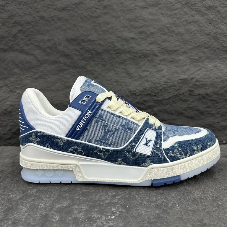Denim Monogram Sneaker: Luxe LV-Inspired Comfort, City Ready — view 1