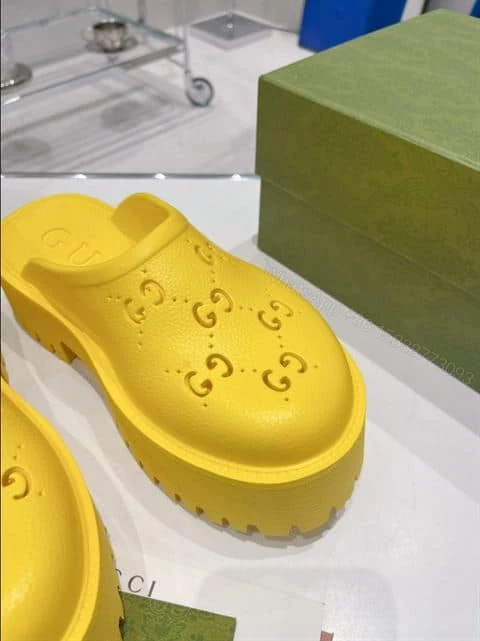 View 3 of GUCCI WONMEN’S PLATFORM PERFORATED G SANDAL – SDG012