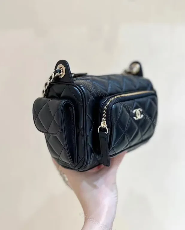 View 3 of Quilted Luxe Crossbody: Compact Chanel-Inspired Elegance