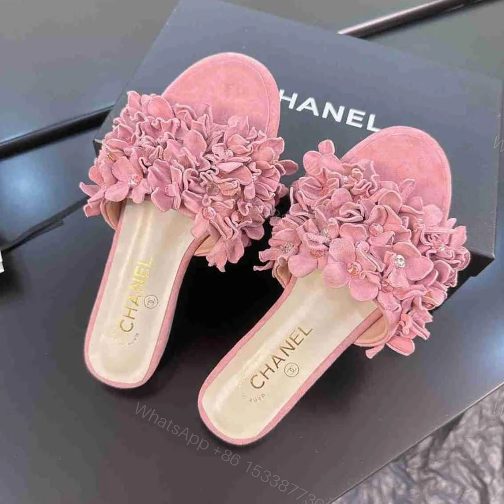 View 4 of CHANEL MULES SUEDE KIDSKIN AND STRASS PINK G46231 B19043 NACLY