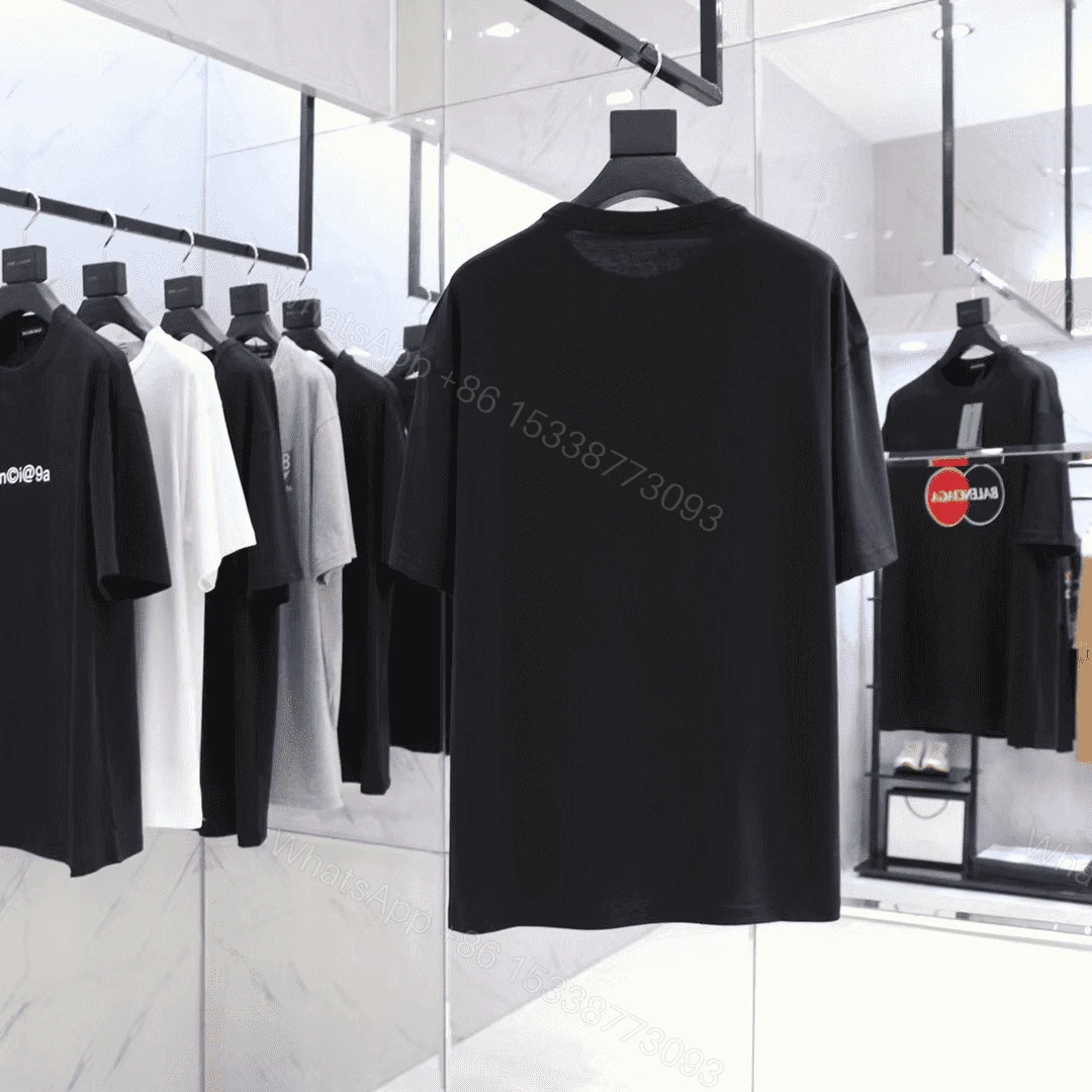 View 6 of BALENCIAGA UNIFORM LARGE FIT T-SHIRT IN BLACK VINTAGE JERSEY – BB40