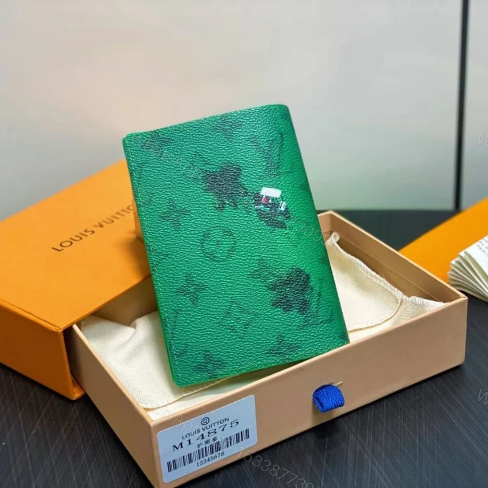 View 4 of Louis Vuitton Passport Cover Golf Green 14Cm M14875