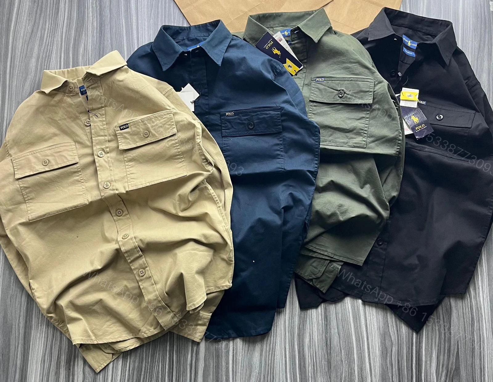 View 3 of FIRST COPY RALPH LAUREN DOUBLE POCKET CARGO SHIRT
