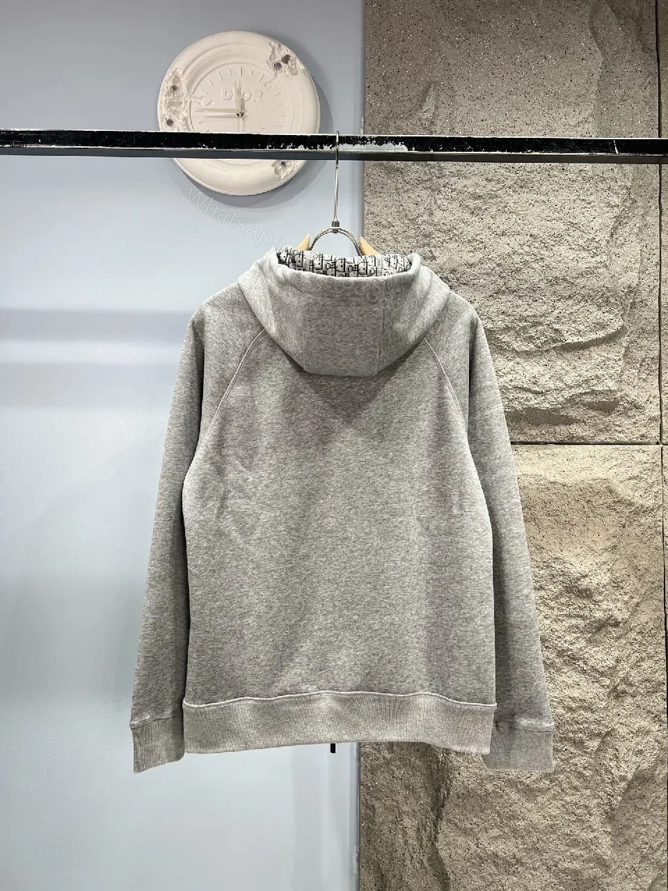 View 8 of Relaxed Zip Hoodie - Subtle Dior Detailing, Everyday Luxury