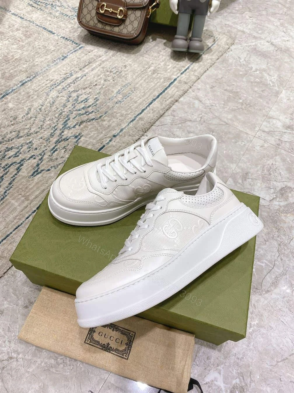 View 10 of Men’s GG embossed sneaker – GC083