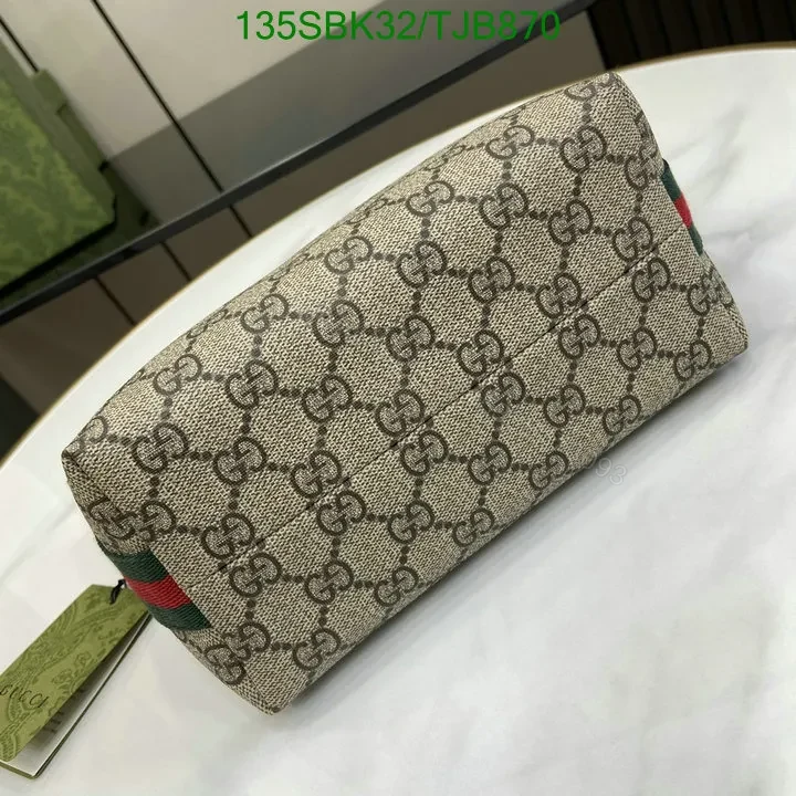 View 5 of Gucci Ophidia Super Mini Shoulder Bag in Beige and Ebony GG Supreme Canvas 79585