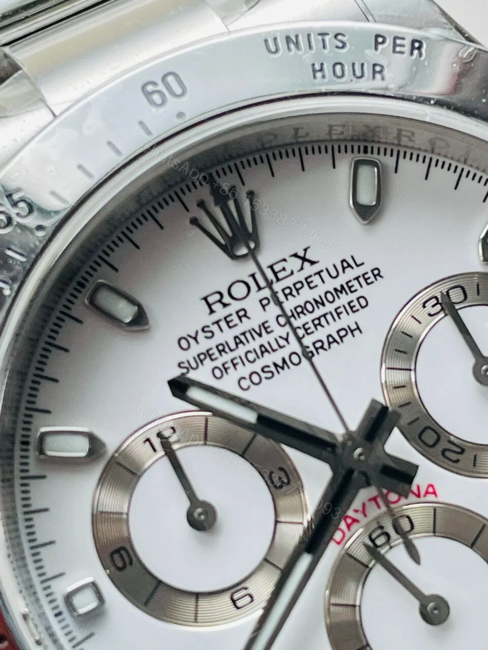 View 6 of Rolex Daytona 116500 DAYTONA 1:1 Best Edition CF 904L SS Case and Bracelet White Dial Silver bezel SA4130