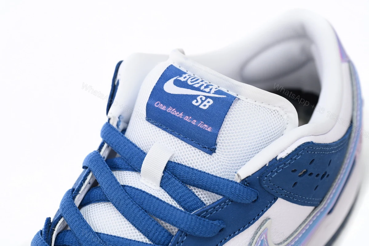 View 5 of Born x Raised x Nike SB Dunk Low Blue White FN7819-400