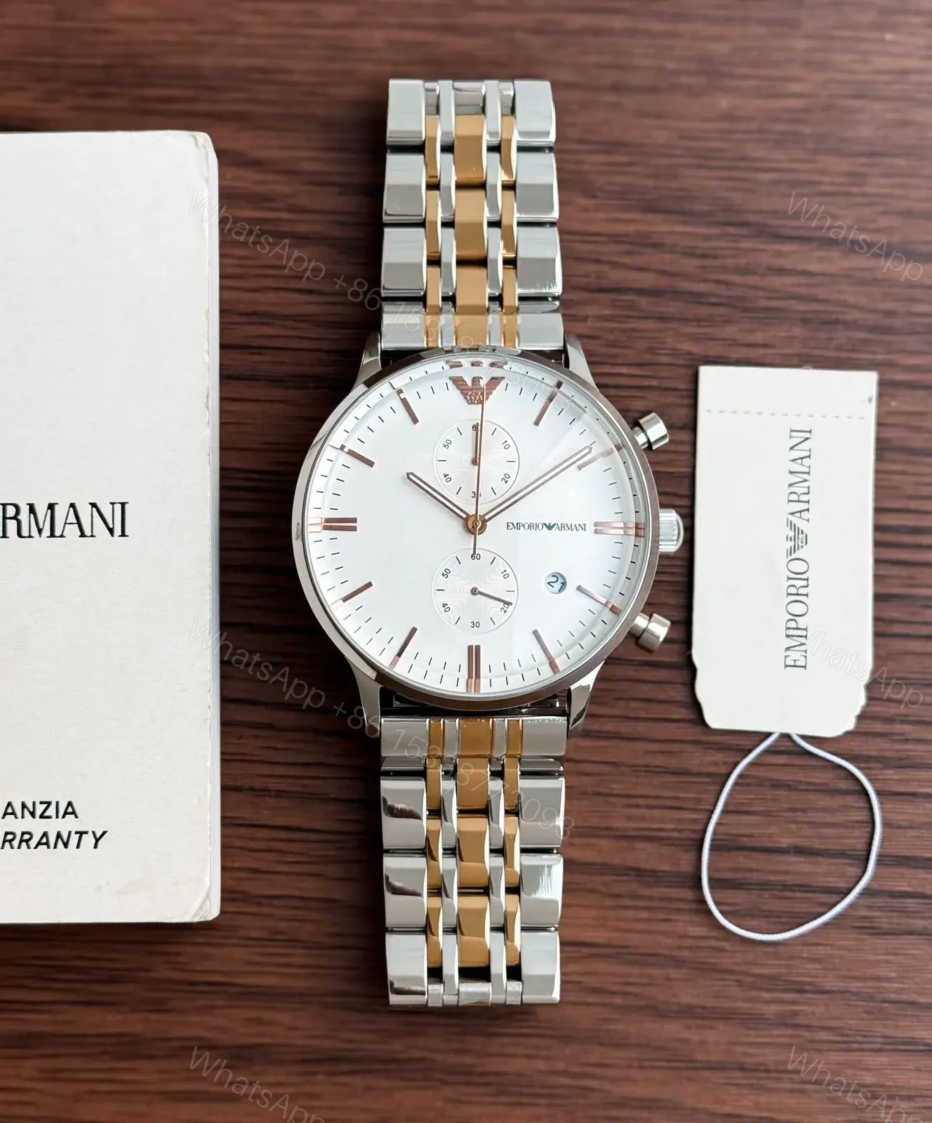 View 2 of Armani White Dial