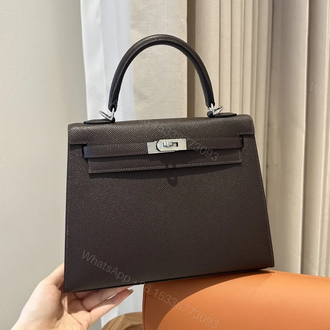 HN Kelly 25 Epsom Ebene Sliver Hardware — view 1