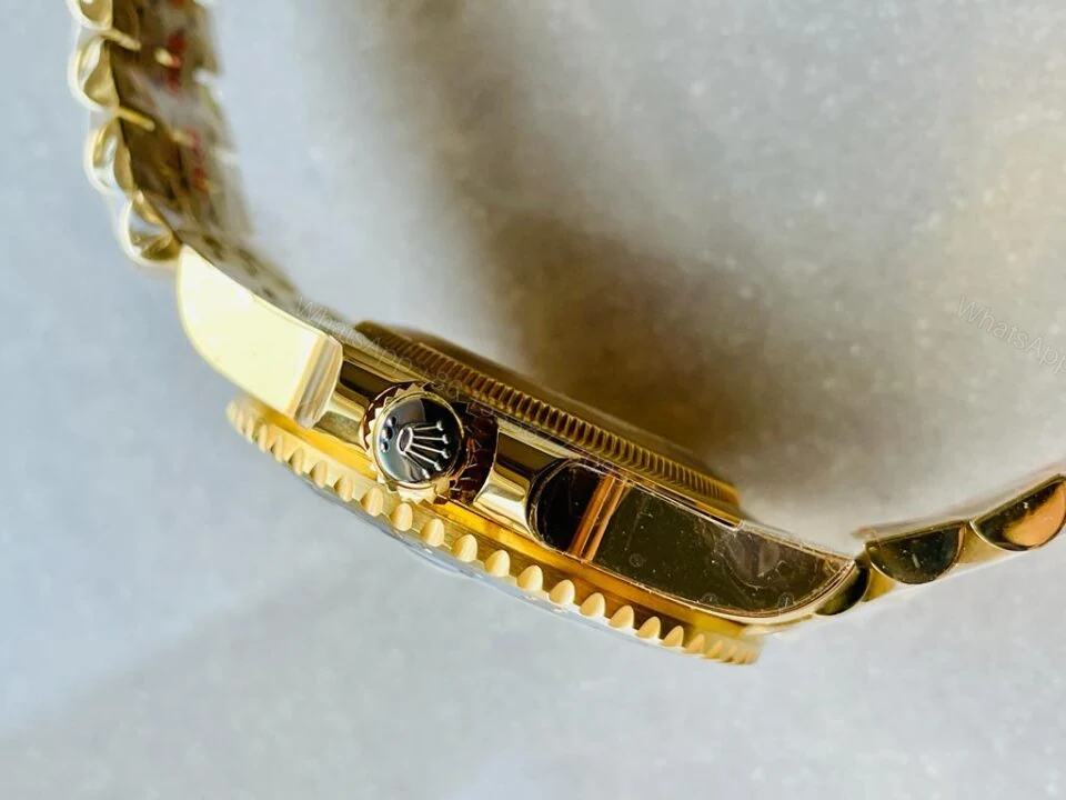 View 8 of EWF Factory 1:1 Rolex GMT-Master II 126718GRNR 904L YG Black Dial Dots VR3285