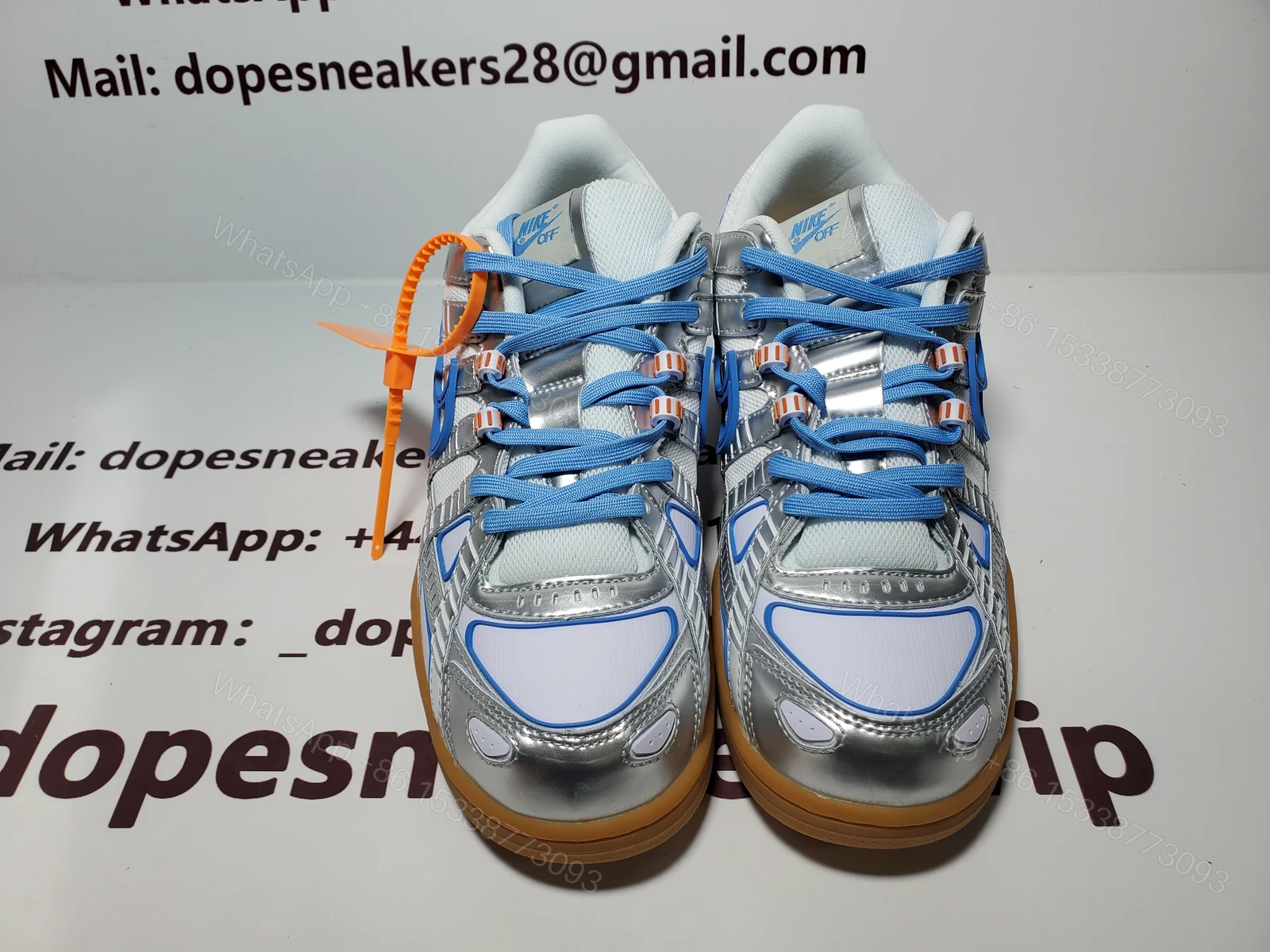 Nike Air Low Rubber Dunk Off-White UNC — view 2