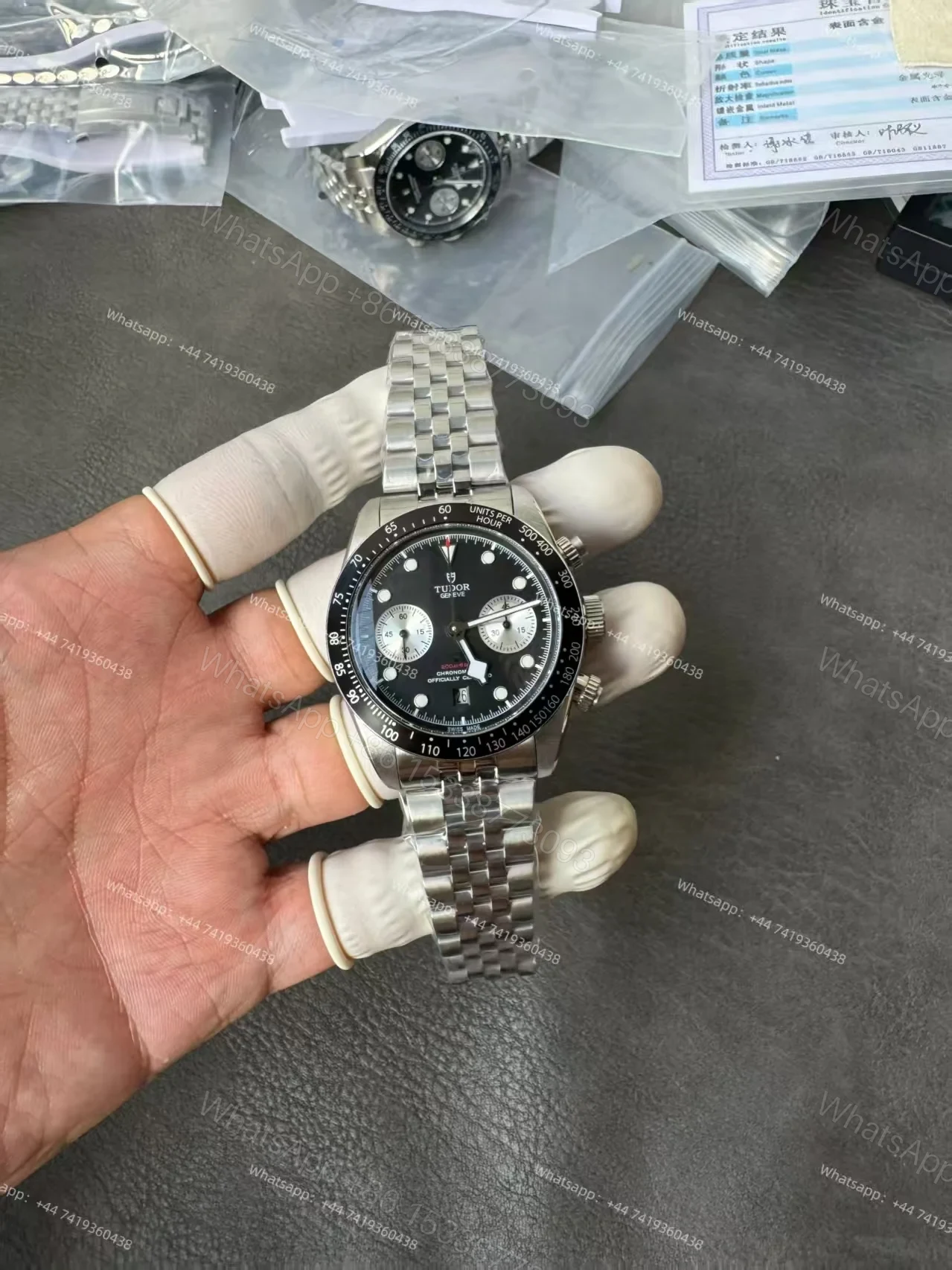 View 2 of Tudor Super Clone Black Bay Chronograph M79360N-0013 Black Dial
