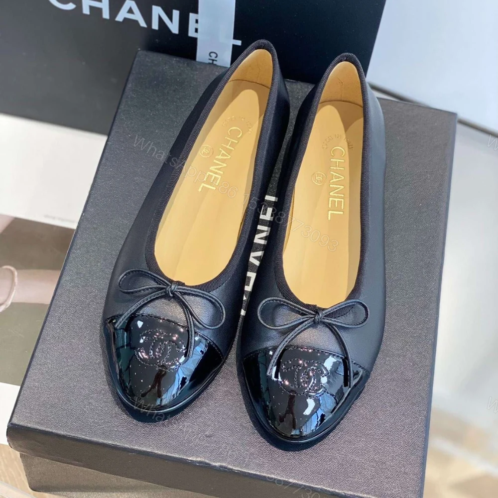 View 2 of Chanel Ballet Flats Black