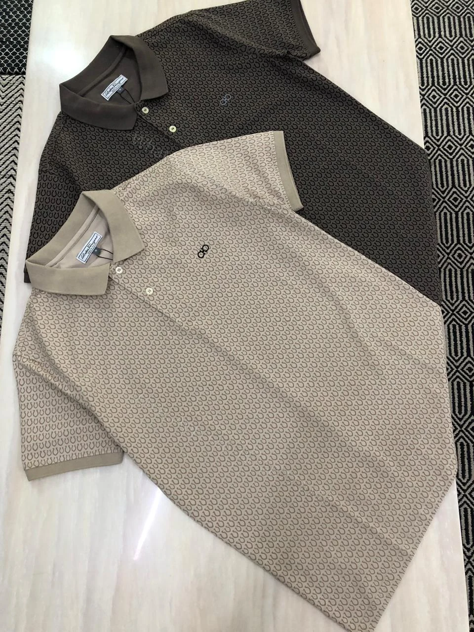 View 3 of First Copy Ferragamo Premium Lycra Polo T-Shirt for Men — 7A Quality Replica