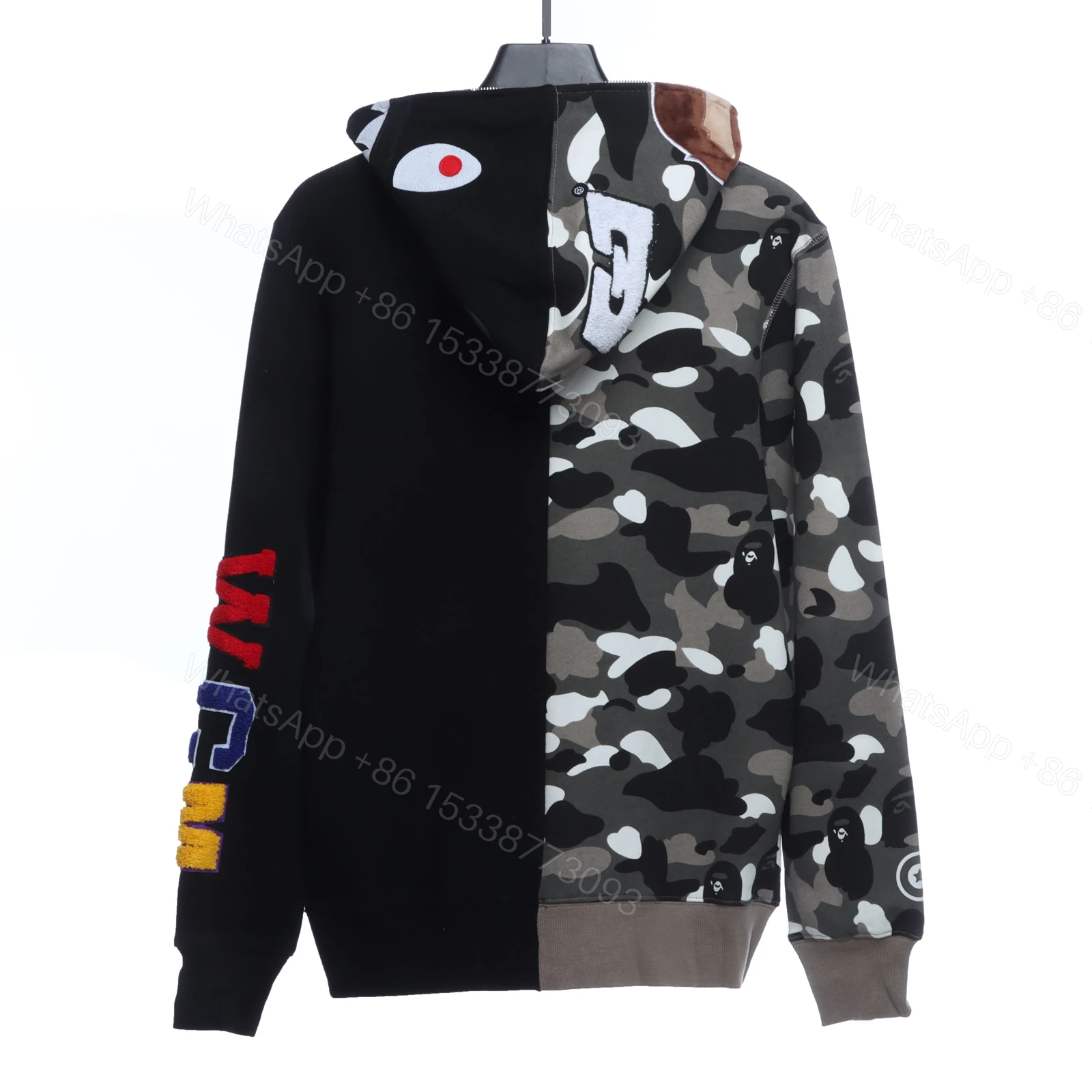BAPE patchwork camouflage hoodie — view 2