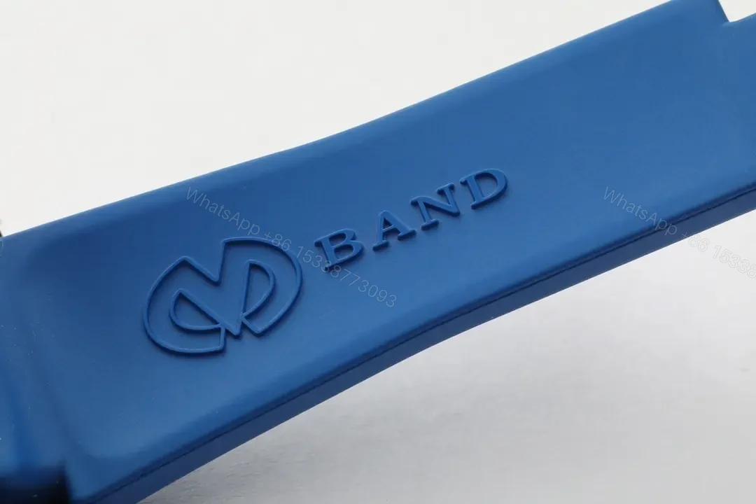 View 7 of JB Factory Clean Factory Rolex Yacht-Master 40 Blue Rubber Strap
