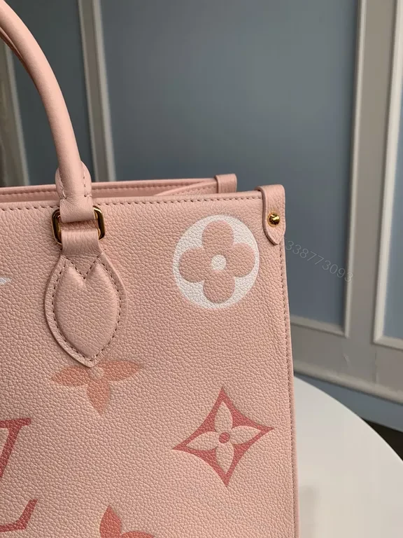 View 7 of Pink Monogram Tote: Modern Luxury Everyday Carry Tote