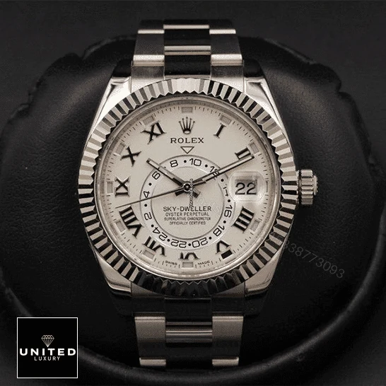 View 14 of Rolex Sky-Dweller 326939 White Dial Oyster Replica