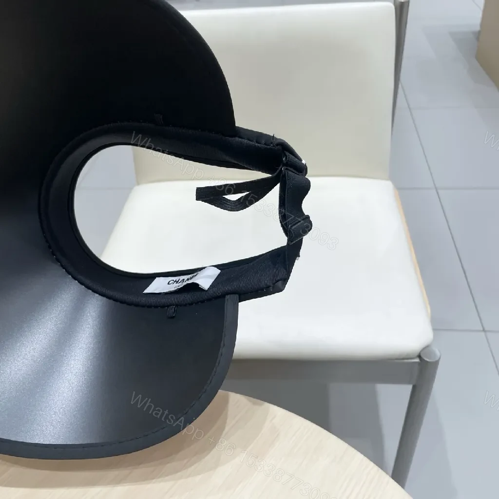 View 2 of Pink Visor with Chanel-Inspired Logo - Luxe Everyday Accessory
