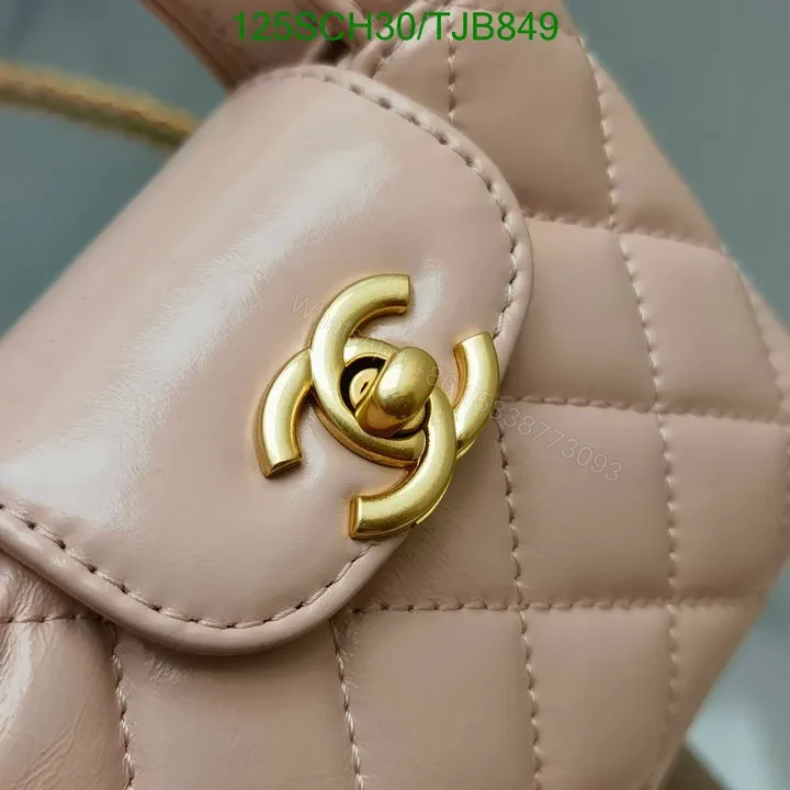 View 17 of Chanel Shiny Aged Calfskin Quilted Mini Nano Kelly Shopper in White CB1234