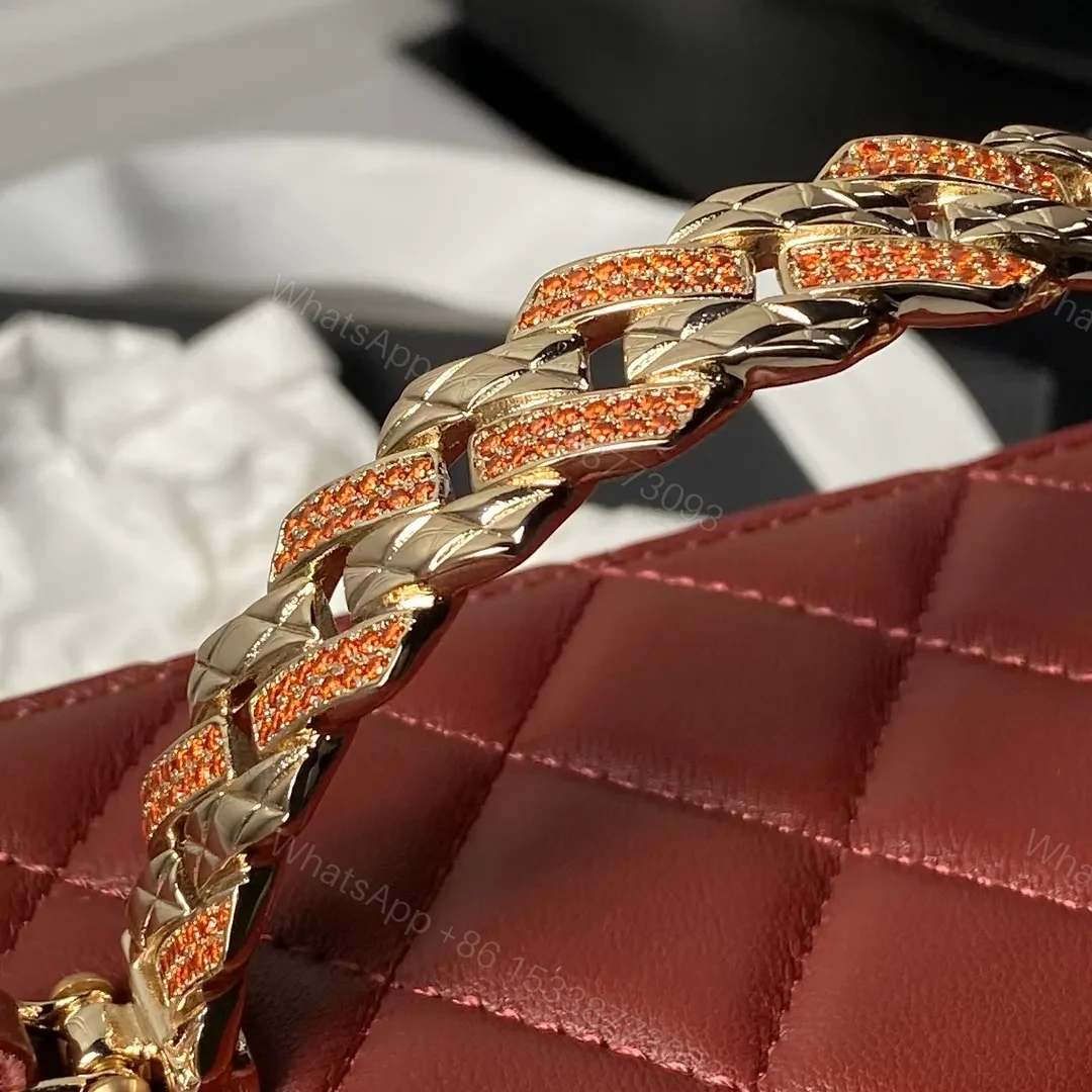 View 4 of Chanel 22B Small Flap Bag Gem Chain Dust Pink