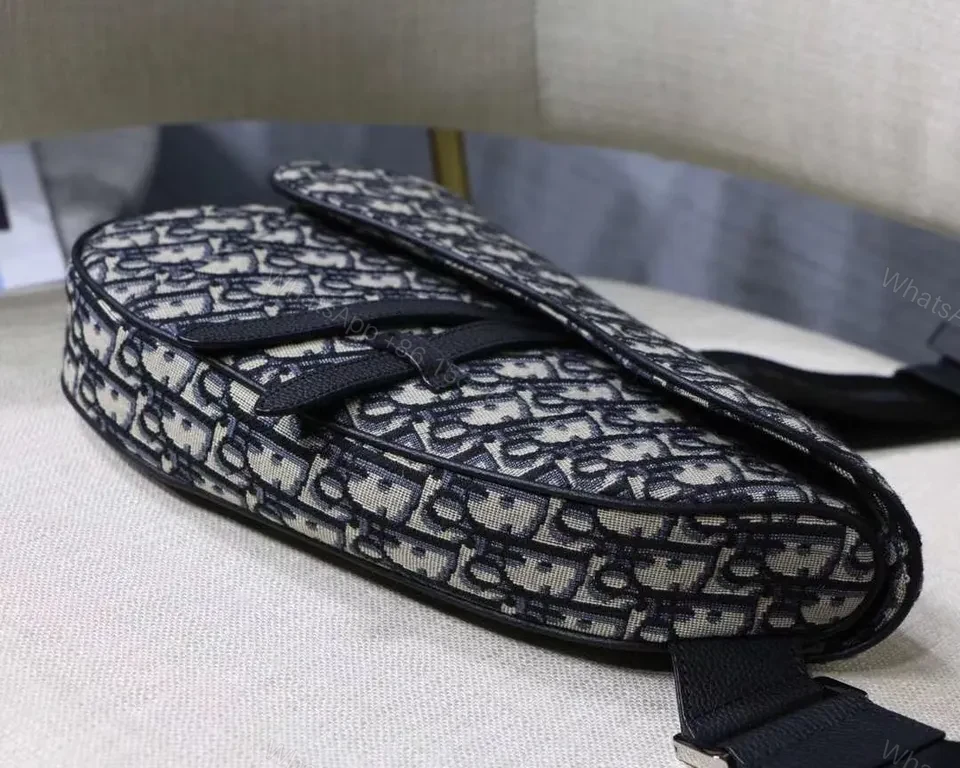 View 6 of Navy Oblique Monogram Belt Bag: Luxe Crossbody Accessory